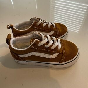 Vans Kids Tan Sneakers Like New